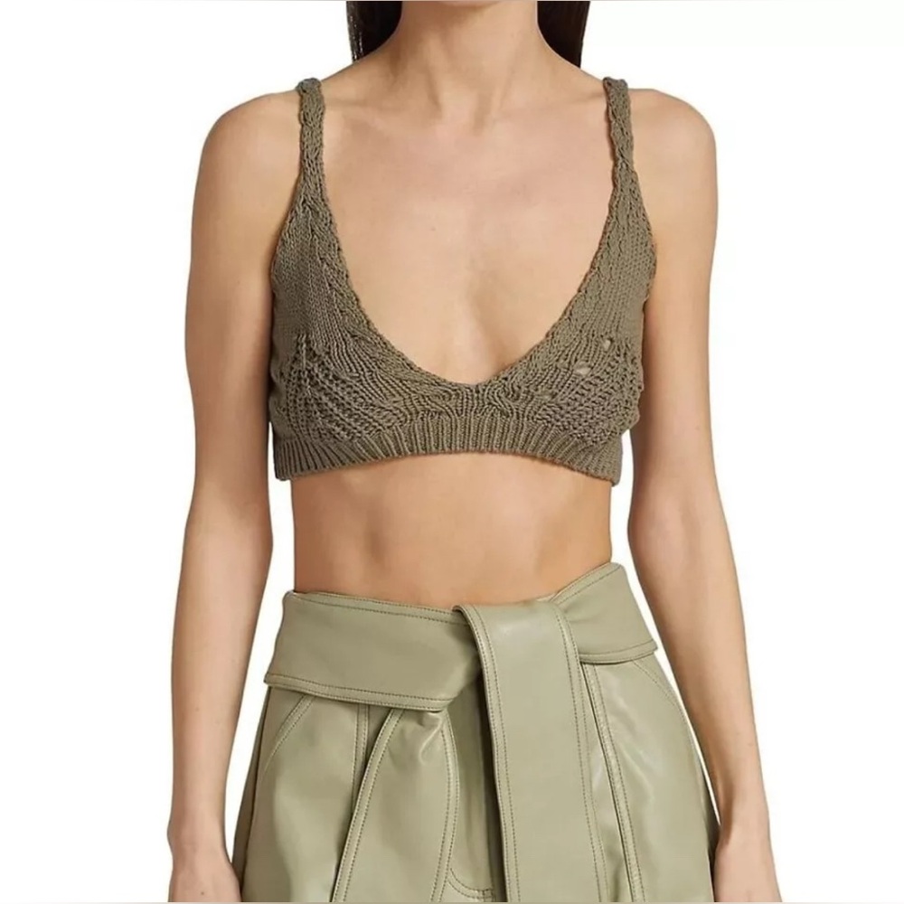 Jonathan Simkhai Cora Bralette Eucalyptus Sz S